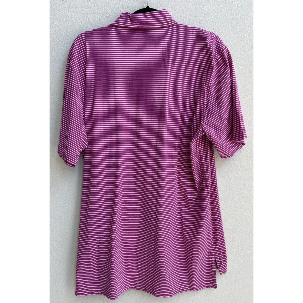 POLO GOLF RALPH LAUREN Vintage Lisle Polo Shirt Men Size M 100% Pima Cotton Pink